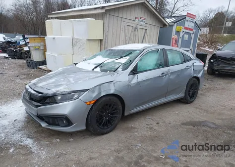 2019 Honda Civic Sport z USA, uszkodzony, nr VIN 2HGFC2F82KH537947